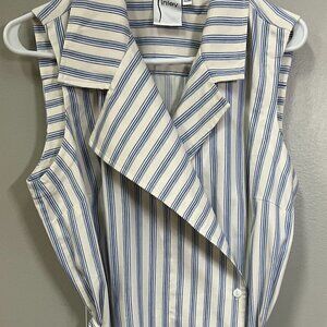Finley Blue & White Striped Dress Size M (8-10)